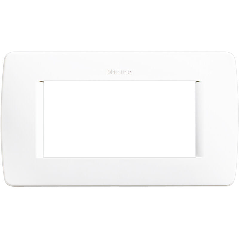BTicino Luna - white 4-place resin plaque
