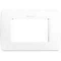 BTicino Luna - white 3-place resin plaque