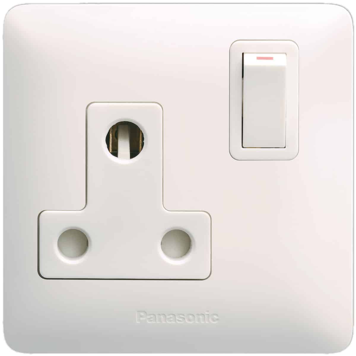 Panasonic 1G DP Switched Socket, 15A 250V