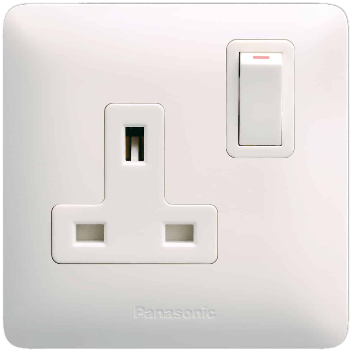 Panasonic 1G DP Switched, BS Socket, 13A 250V