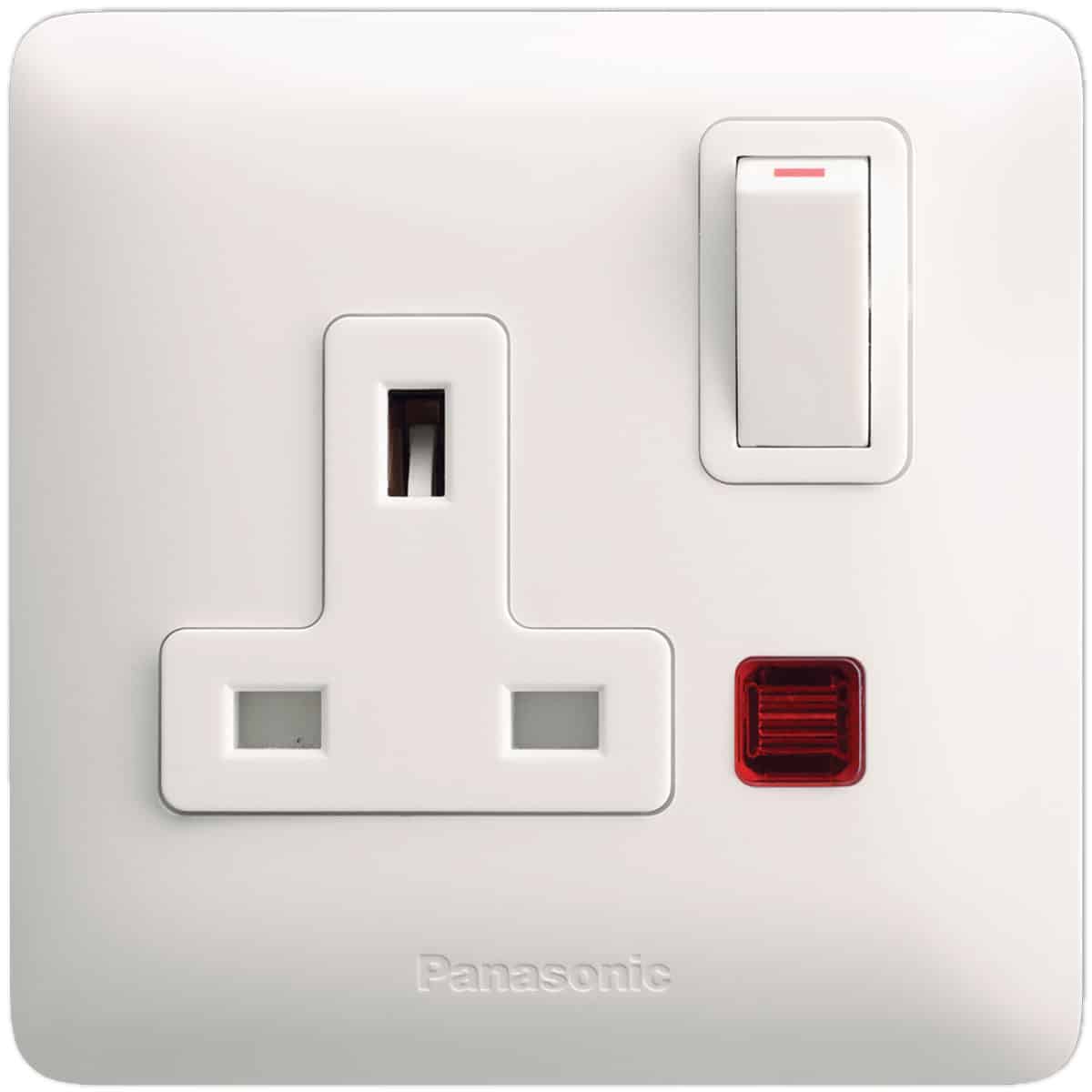 Panasonic 1G DP Switched BS Socket With indicator, 13A 250V