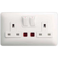 Panasonic 2G DP Switched BS Socket With indicator, 13A 250V