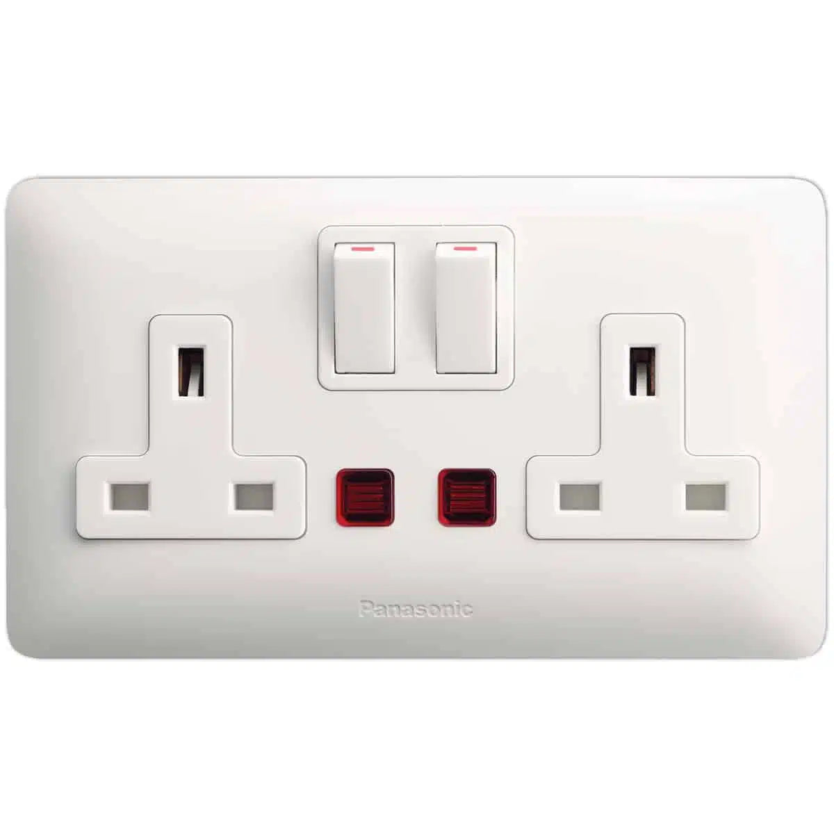 Panasonic 2G DP Switched BS Socket With indicator, 13A 250V