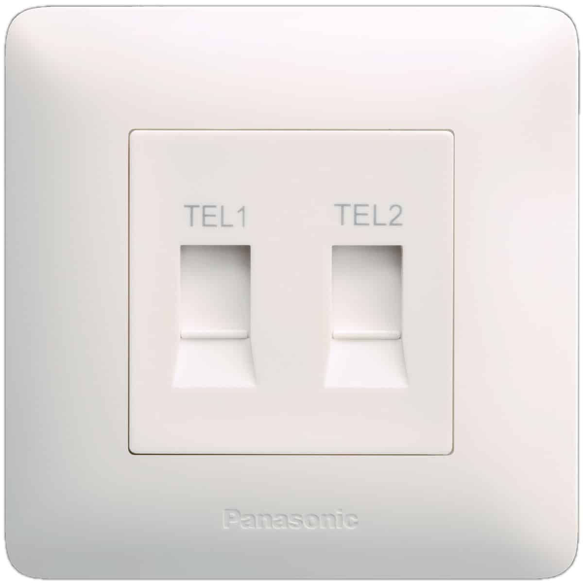 Panasonic 2G Telephone Socket RJ 11/12, 6P 4C