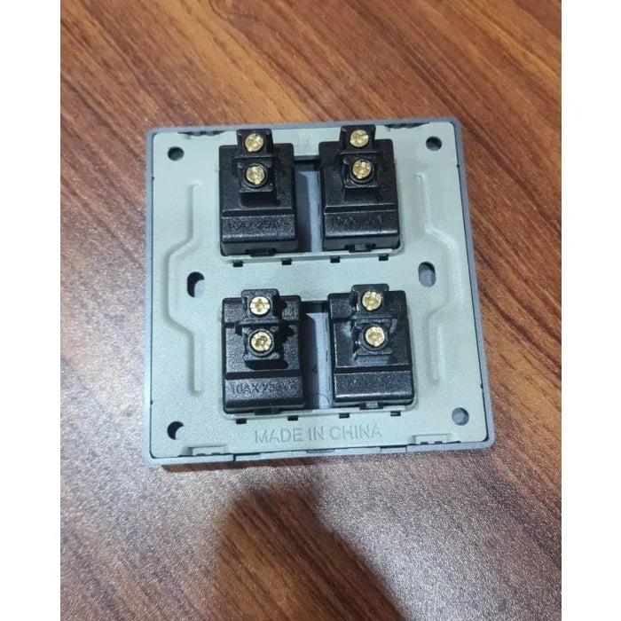 TJ Allure Series - 4 gang Switch Plate - 4 Buttons Electrical Switch Board