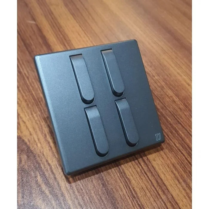 TJ Allure Series - 4 gang Switch Plate - 4 Buttons Electrical Switch Board