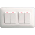 Panasonic 4G 1-Way SP Switch (3×6), 10AX 250V AC Color: White