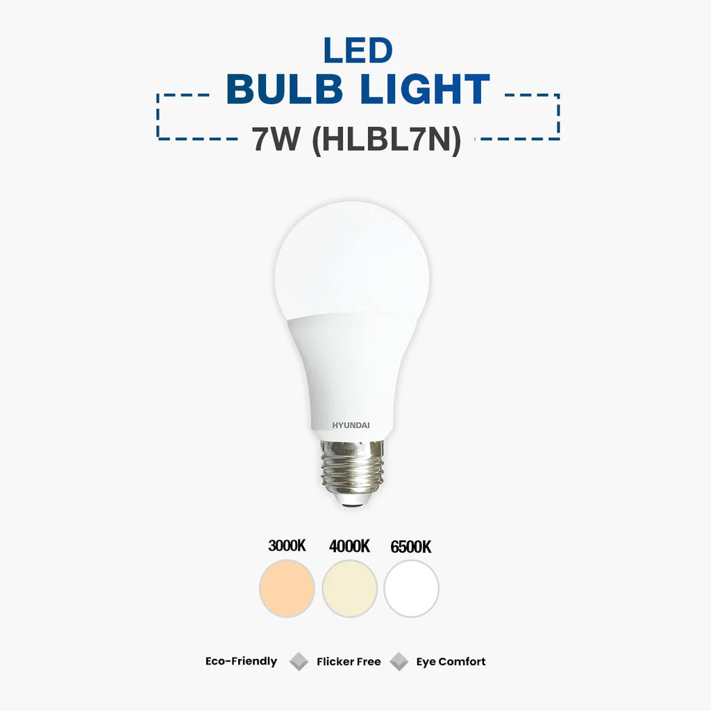 Hyundai LED Bulb Light 7W (HLBL7N)