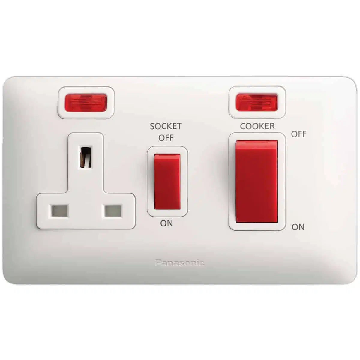 Panasonic Cooker Control Unit 45A DP Sw + 13A DP Switched Socket with indicator.