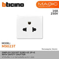 BTicino Magic Advance M9023T Simplex Socket
