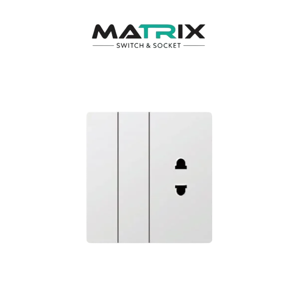 Matrix A3 2 Gang + 1 Socket