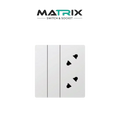 Matrix A3 2 Gang + 2 Socket