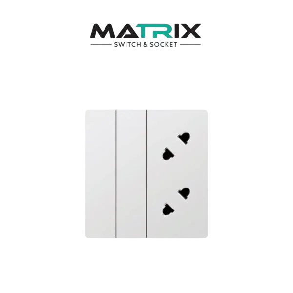 Matrix A3 2 Gang + 2 Socket