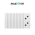 Matrix A3 6 Gang + 2 Socket