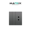Matrix A4 2 Gang + 1 Socket