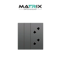 Matrix A4 2 Gang + 2 Socket