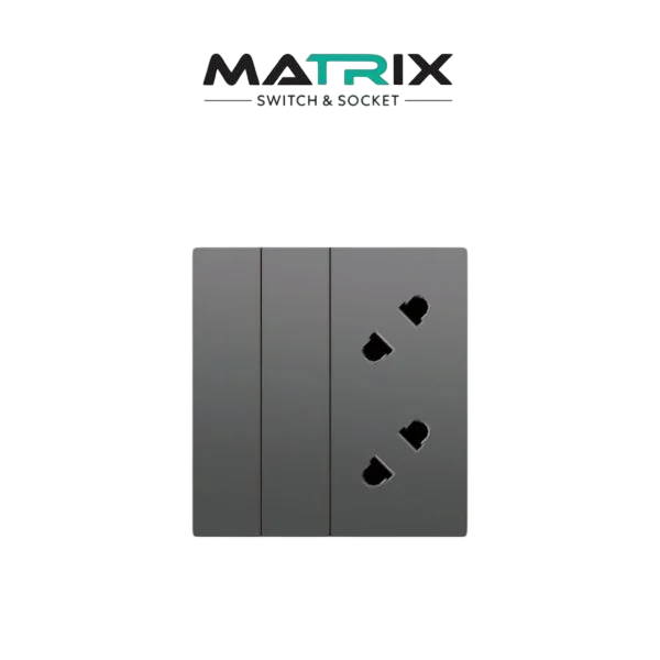 Matrix A4 2 Gang + 2 Socket