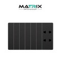 Matrix A5 6 Gang + 2 Socket