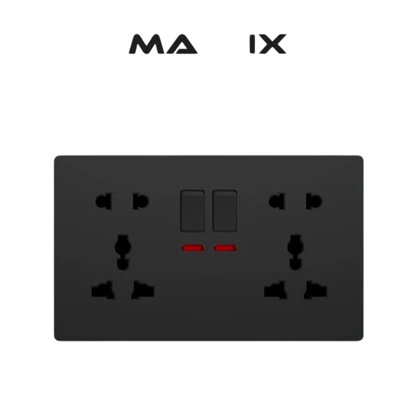 Matrix A5 13A 2 Gang MF Socket