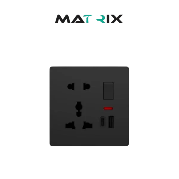 Matrix A5 13A MF Socket + USB A & C
