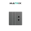 Matrix A7 2 Gang + 1 Socket