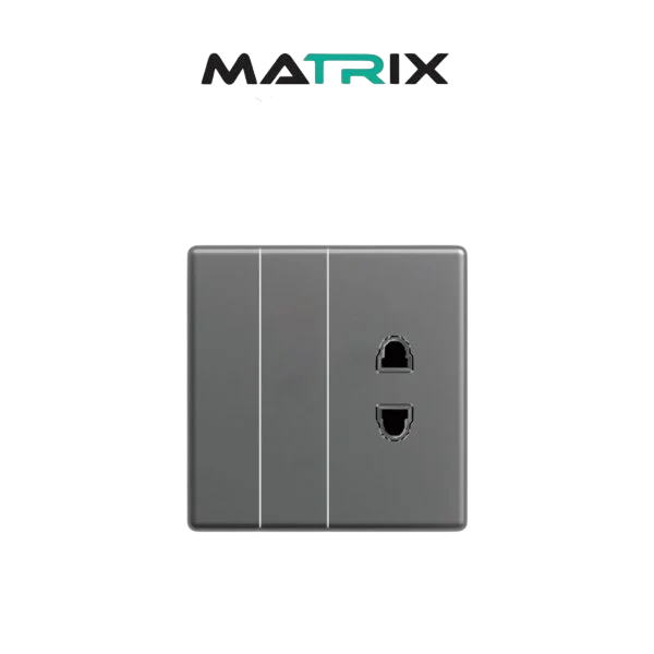 Matrix A7 2 Gang + 1 Socket