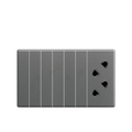 Matrix A7 6 Gang + 2 Socket