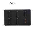 Matrix Active Black 5-Switch 1-Socket