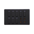 Matrix Active Black 8-Switch 2-Socket