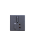 Matrix Active Grey 1-Switch 1-Socket