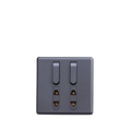Matrix Active Grey 2-Switch 2-Socket