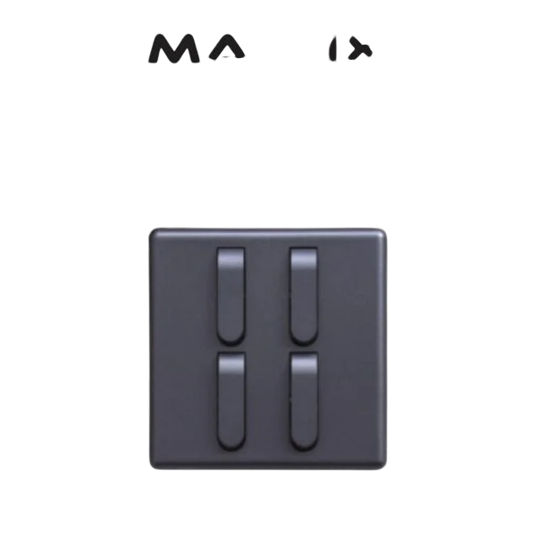 Matrix Active Grey 4 Gang