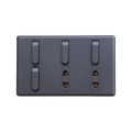 Matrix Active Grey 4-Switch 2-Socket