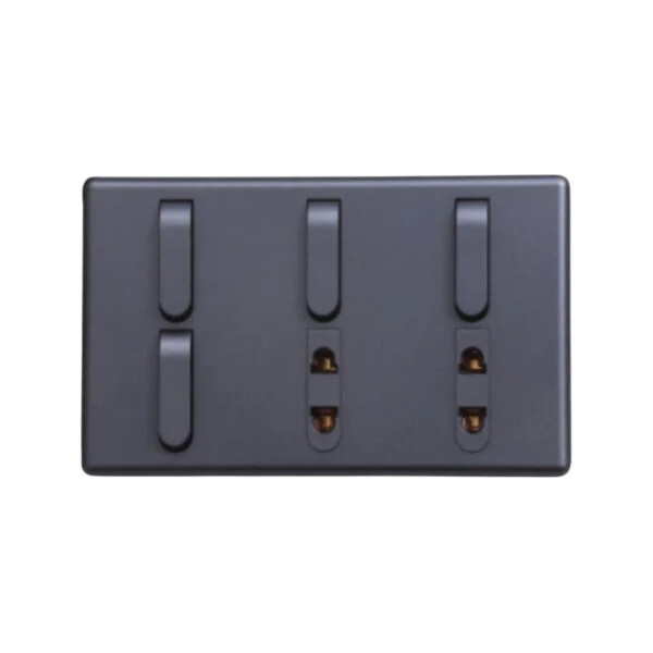 Matrix Active Grey 4-Switch 2-Socket