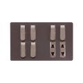Matrix Active Purple 8 Switch 2 Socket