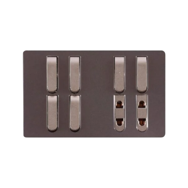 Matrix Active Purple 8 Switch 2 Socket