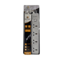 An SD-TECH brand 4-outlet surge protector power strip in its original retail blister packaging, shown against a plain white background.
