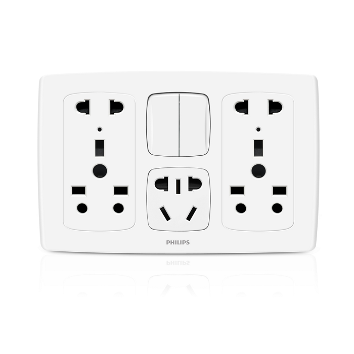 double-socket-with-2-pole-socket-2-switches  supplied by Chinoy Electric