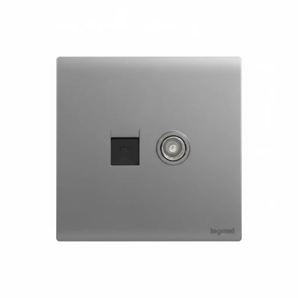 Legrand Obria Series TV + Data Combination Socket