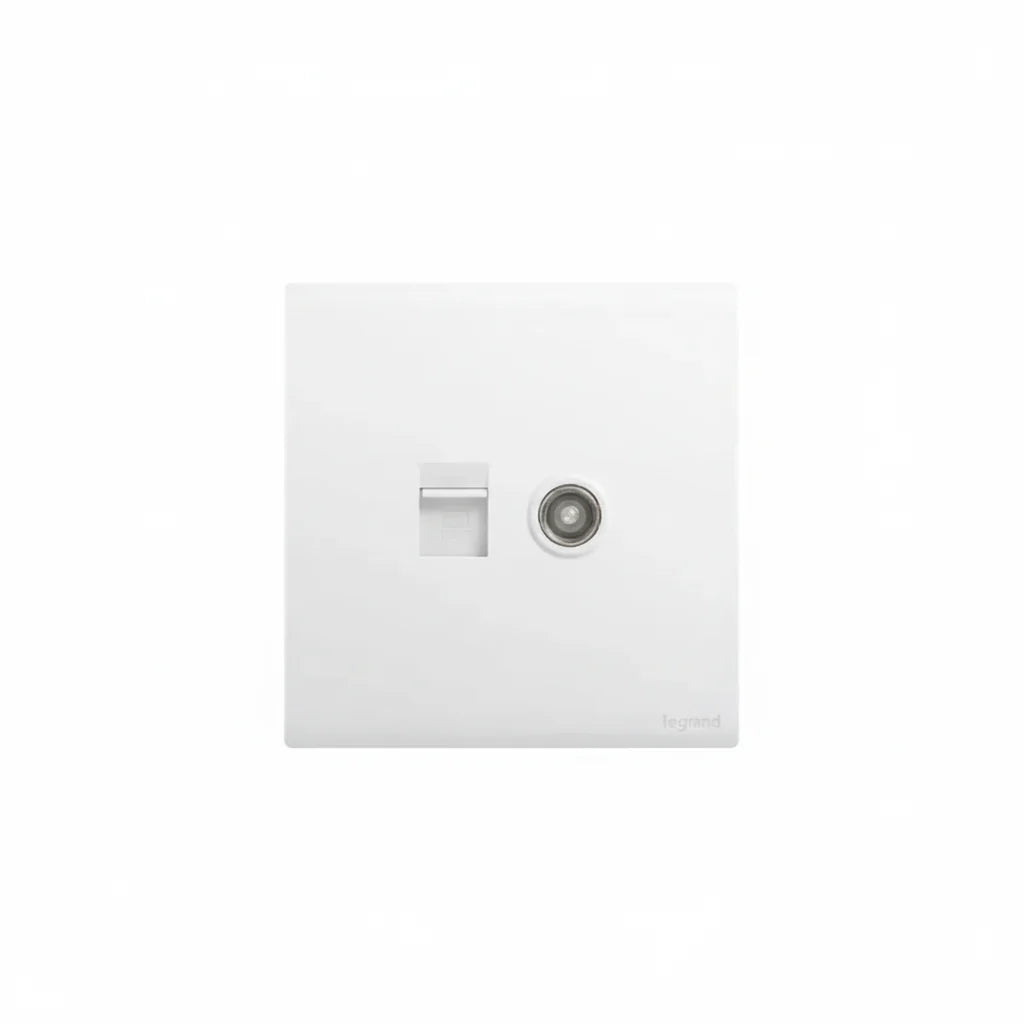 Legrand Obria Series TV + Data Combination Socket