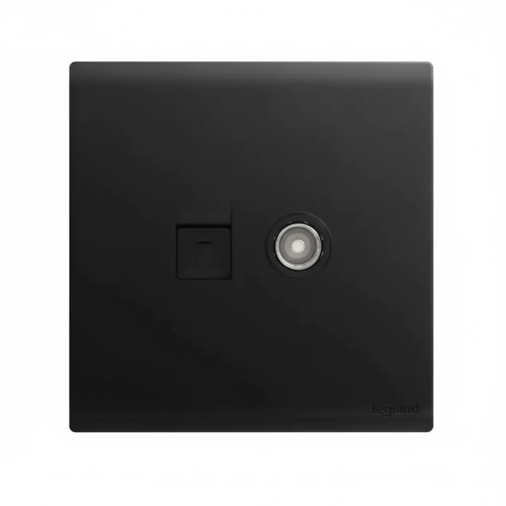 Legrand Obria Series TV + Data Combination Socket