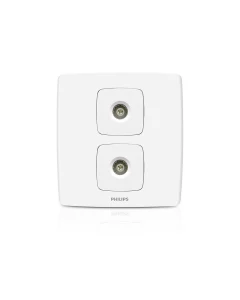 Philips Double TV Socket - Leafstyle