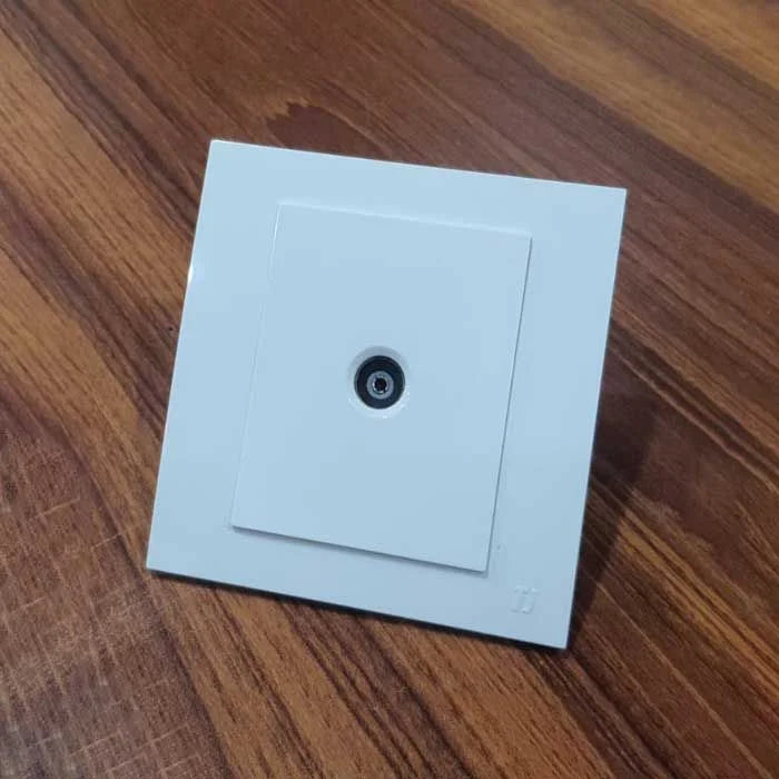 TJ - VL Small Series - 1 Gang TV Socket - White